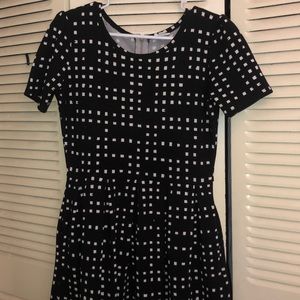 black with white squares, LULAROE AMELIA